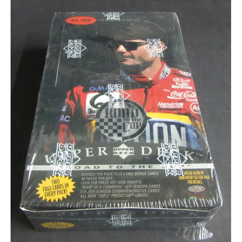 1996 Upper Deck Road To The Cup Racing Race Cards Box (Retail)