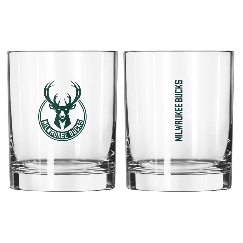 Milwaukee Bucks 14oz Gameday Rocks Glass