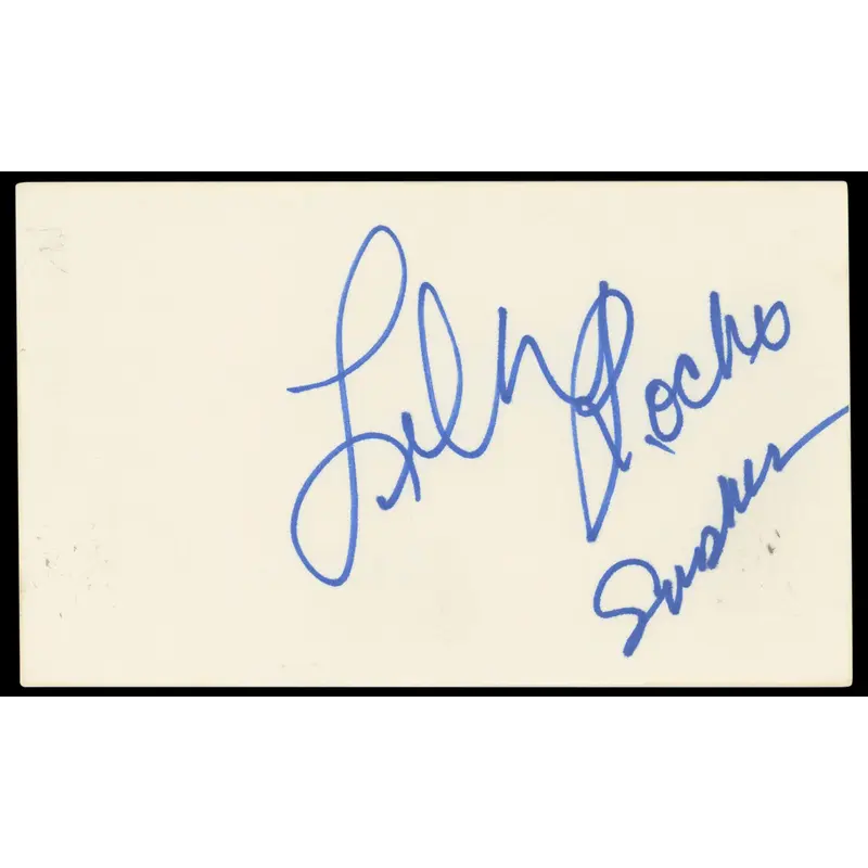 Lela Rochon Waiting to Exhale Authentic Signed 3x5 Index Card BAS #BP50599