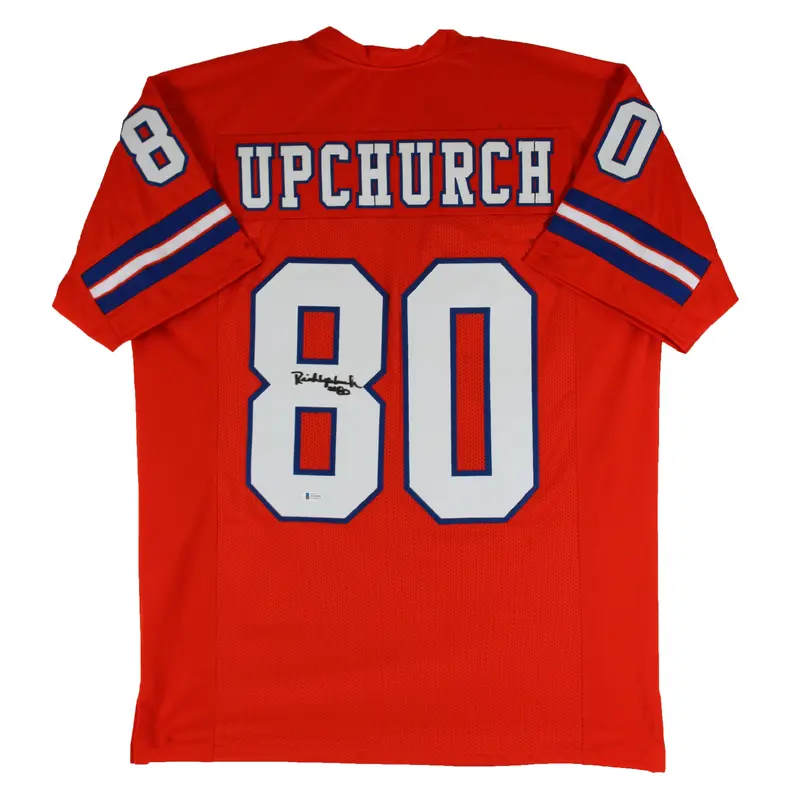 Rick Upchurch Authentic Signed Orange Pro Style Jersey Autographed BAS Witnessed