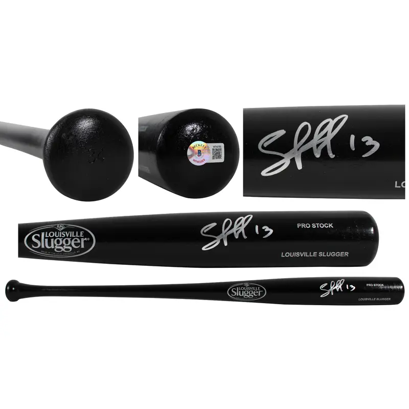 Royals Salvador Perez Authentic Signed Black Louisville Slugger Bat BAS Witness