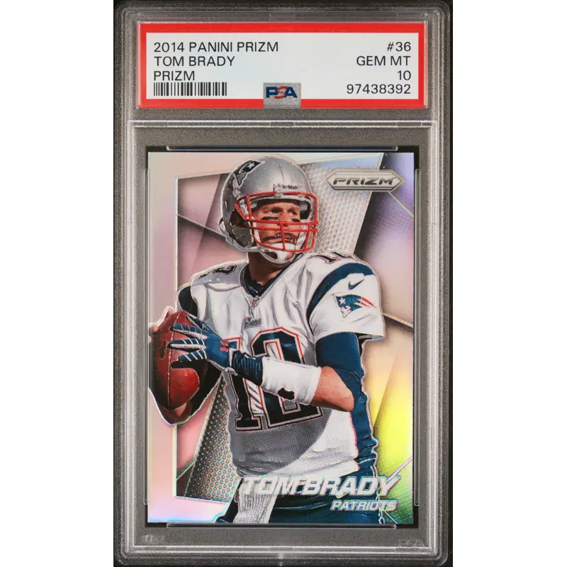 Tom Brady 2014 Panini Prizm #36 Silver Prizm PSA 10 Gem Mint