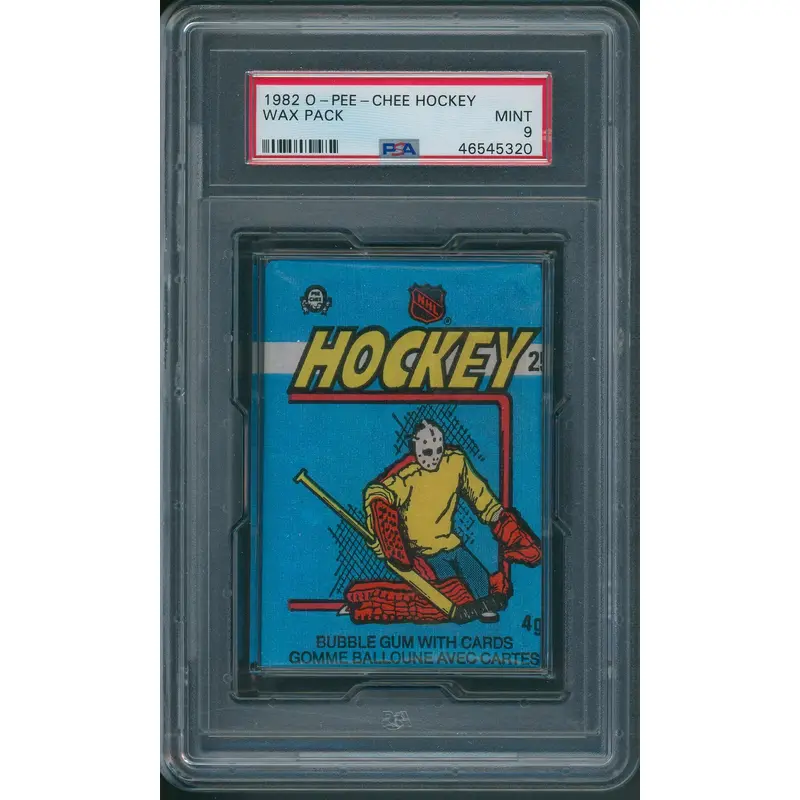 1982 1982/83 OPC O-Pee-Chee Hockey Unopened Wax Pack PSA 9