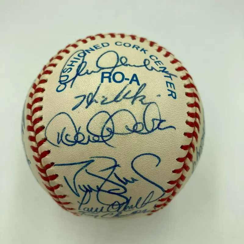 1998 New York Yankees World Series Champs Team Signed Baseball Derek Jeter PSA