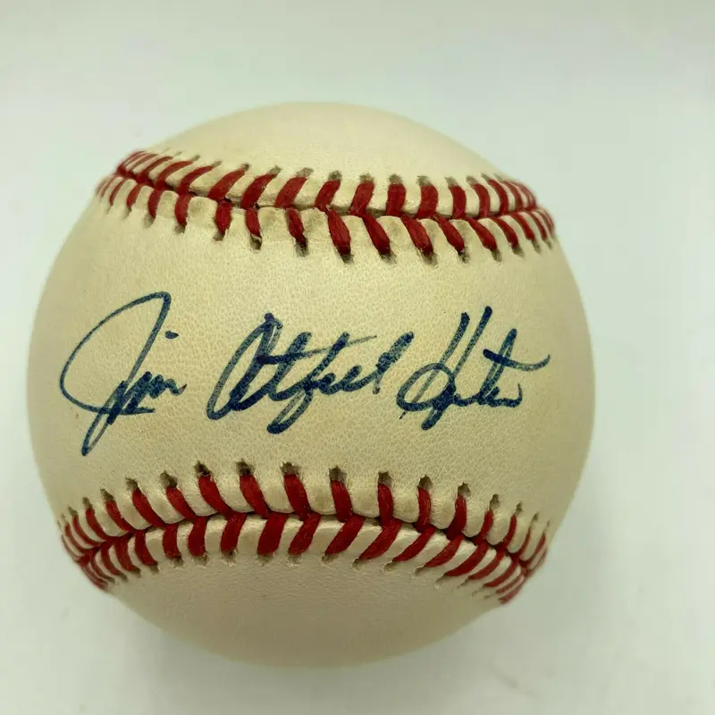 Jim Catfish Hunter Signed Autographed Baseball With JSA COA