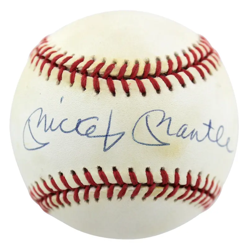 Yankees Mickey Mantle Signed Authentic Oal Baseball UDA #Aub30568