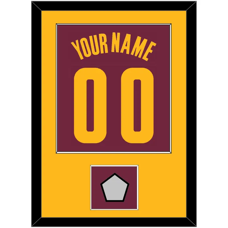 Cleveland Name & Number With Finals Patch - Road Red (2010-2017) - Single Mat 2