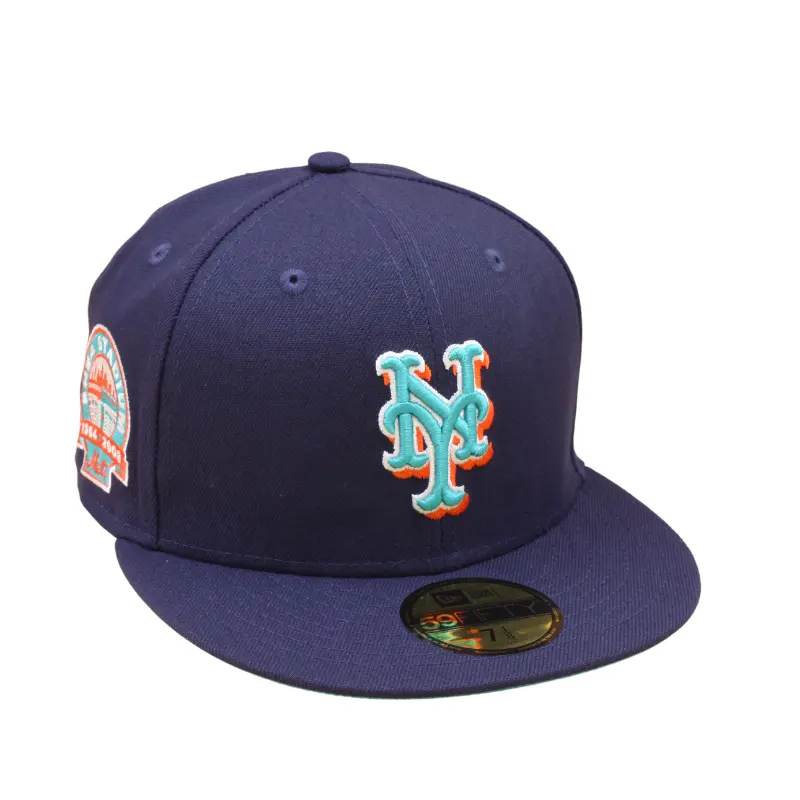 New York Mets Cooperstown 59Fifty Fitted SHEA STADIUM - Light Navy