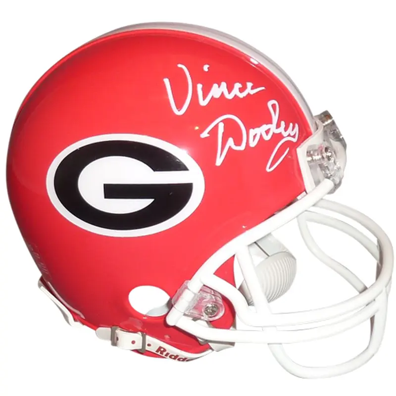 Vince Dooley Autographed Georgia Bulldogs Mini Helmet