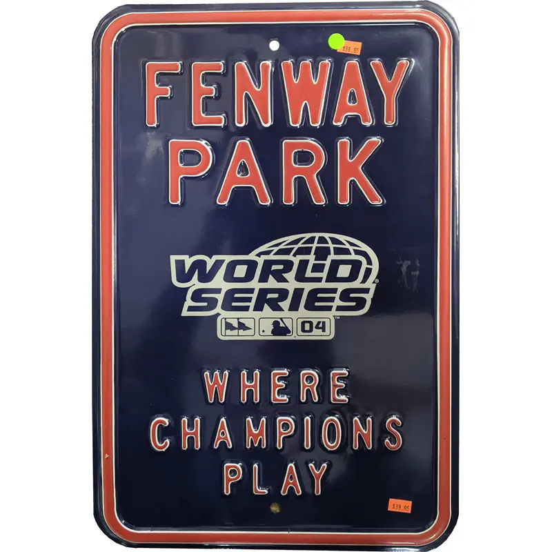 Fenway Park World Series '04 Sign