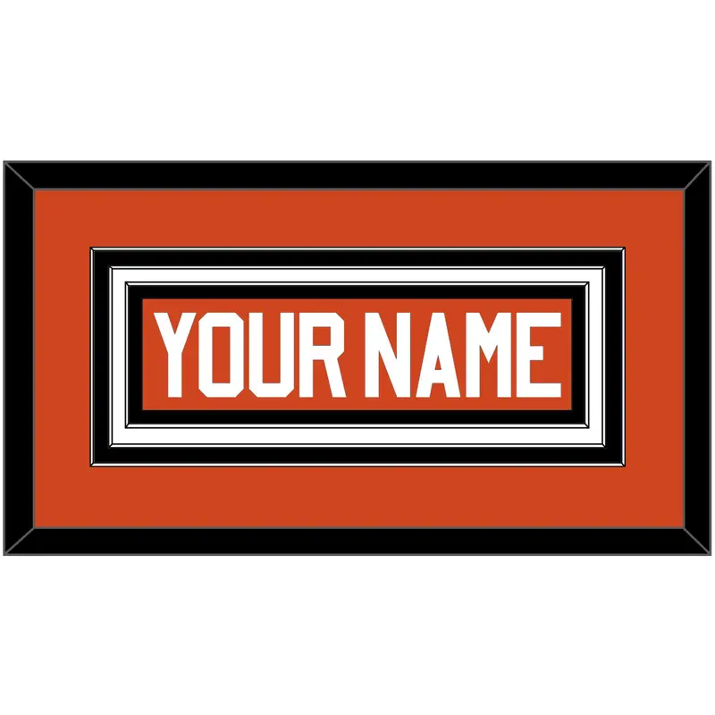 Philadelphia Nameplate - Reverse Retro Orange (2020-2021) - Triple Mat 1