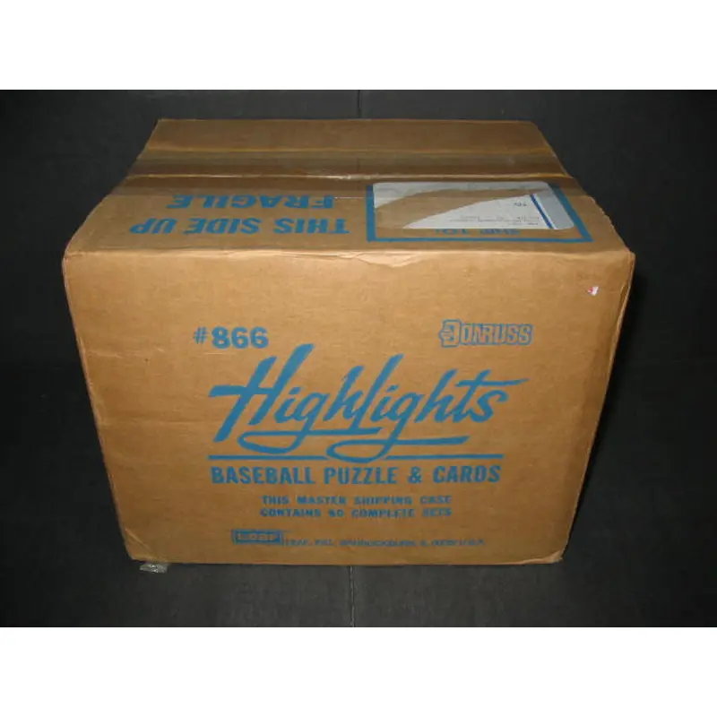 1986 Donruss Baseball Highlights Factory Set Case (60 Sets)