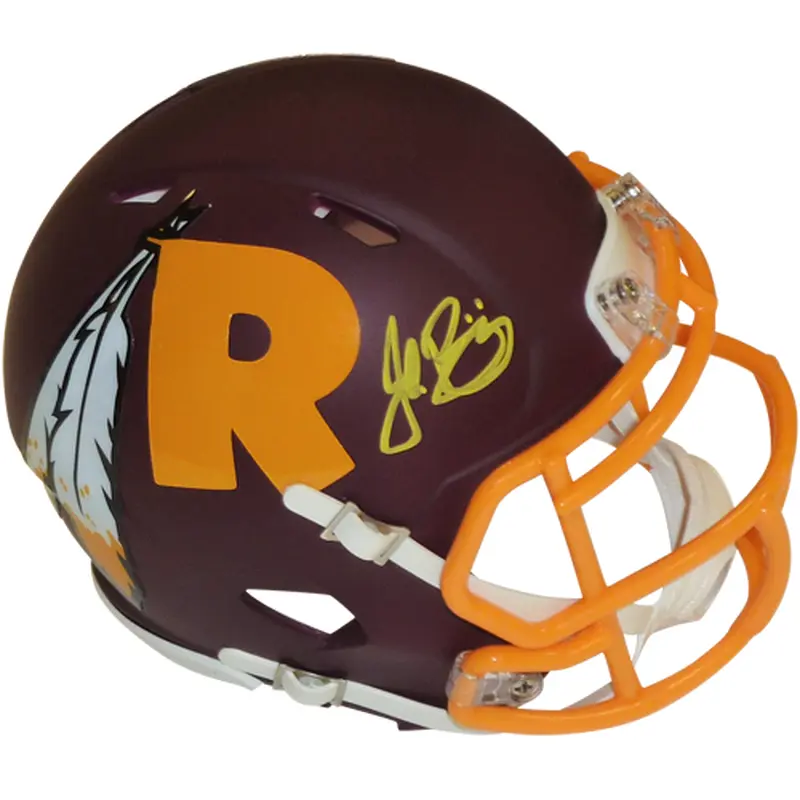 John Riggins Autographed Washington Football Team (AMP Alternate) Mini Helmet - Beckett