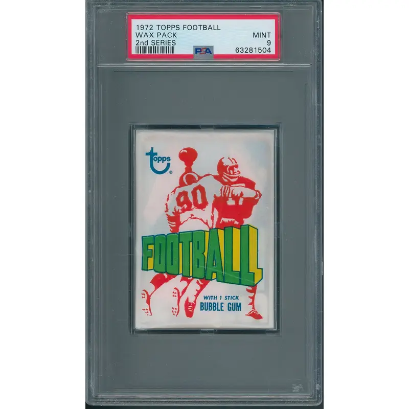 1972 Topps Football Unopened 2nd Series Wax Pack PSA 9 *1504