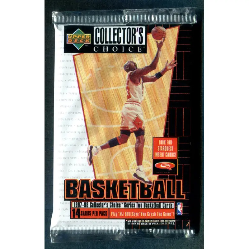 1997/98 Upper Deck Collector's Choice Basketball Unopened Series 2 Pack (Hobby) (14)
