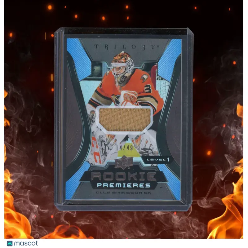 2023-24 Upper Deck Trilogy Olle Eriksson Ek Premieres Jersey Level 1 Rookie