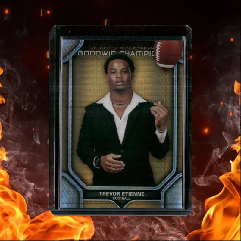 2024 Upper Deck Goodwin Champions Trevor Etienne Portraits Orange Prism 099/349