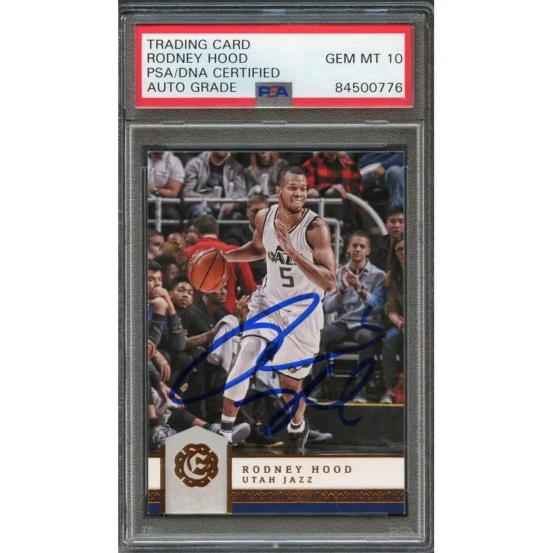 2016-17 Panini Excalibur #173 Rodney Hood Signed AUTO 10 PSA Slabbed Jazz