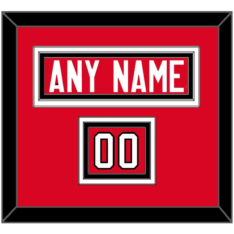 Canada Mens Hockey Nameplate & Number (Shoulder) - 2014 Olympics Road Red - Triple Mat 2