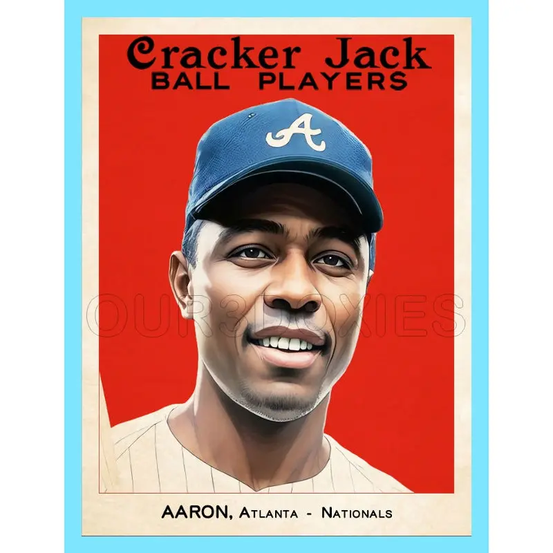 Hank Aaron 1914 Cracker Jack Custom Card - 3648