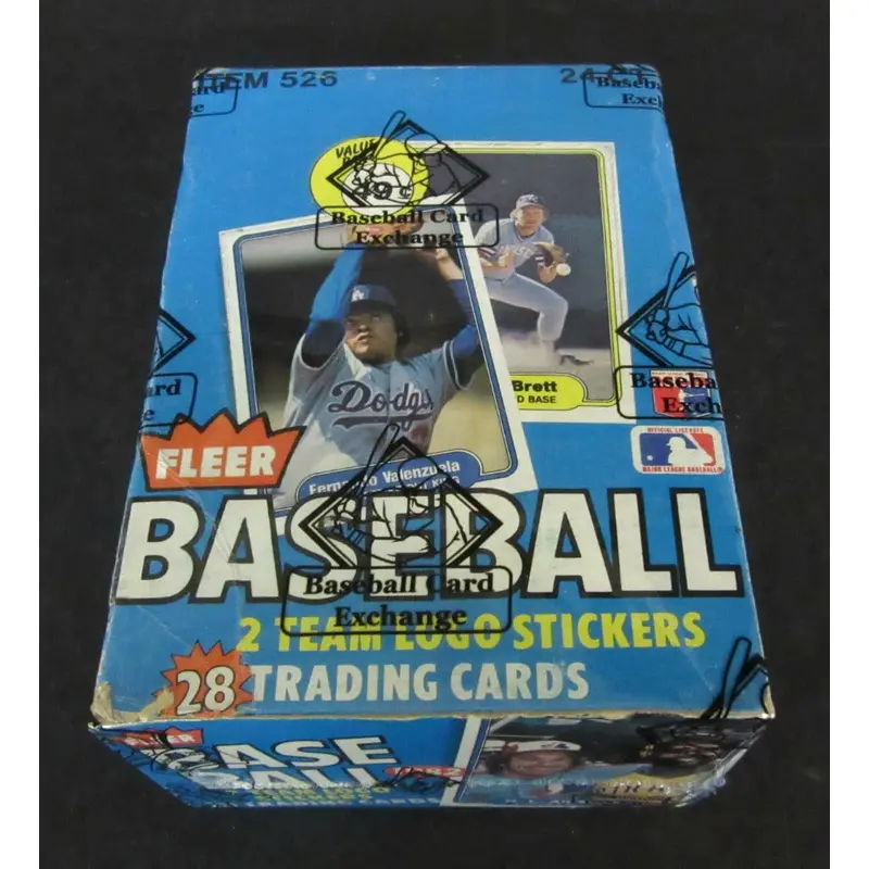 1982 Fleer Baseball Unopened Cello Box