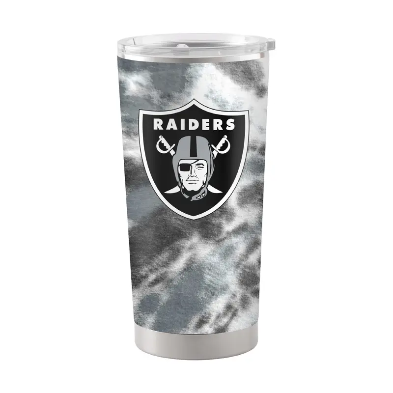 Las Vegas Raiders 20oz Tie Dye Stainless Steel Tumbler