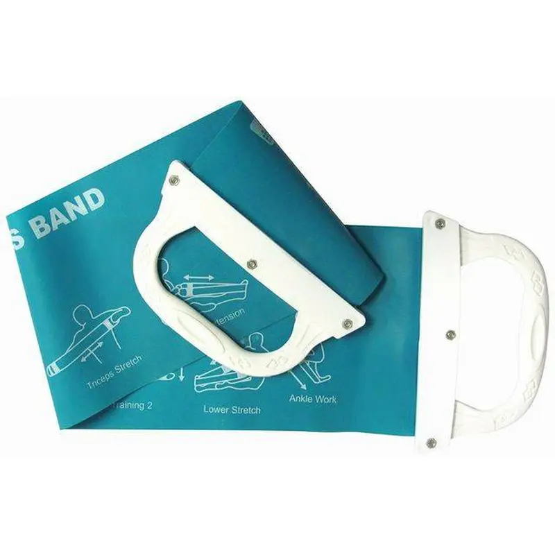 New Tone Fitness Band with Handles & Exercise Chart