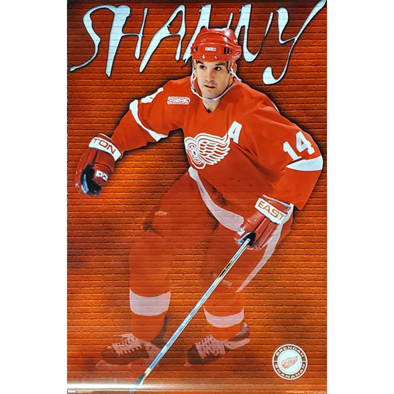 Brendan Shanahan "Shanny" Detroit Red Wings NHL Action Poster - Costacos 2000