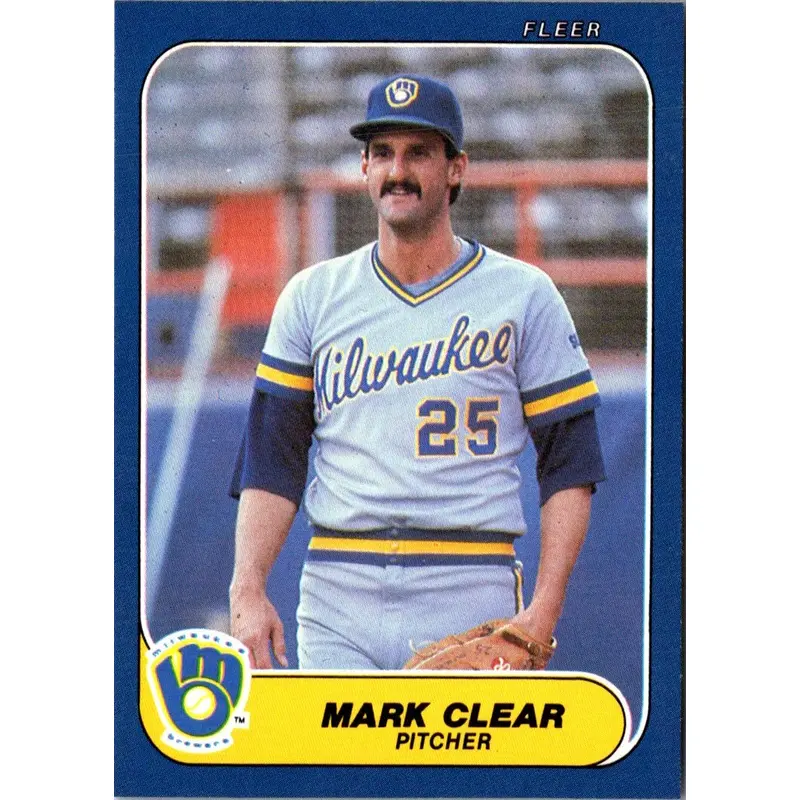 1986 Fleer Update Mark Clear #U-26