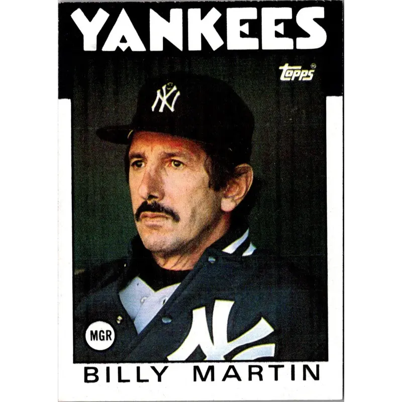 1986 Topps Billy Martin #651