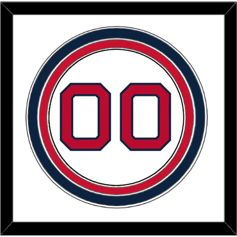 Boston Number - Home White - Triple Mat 1