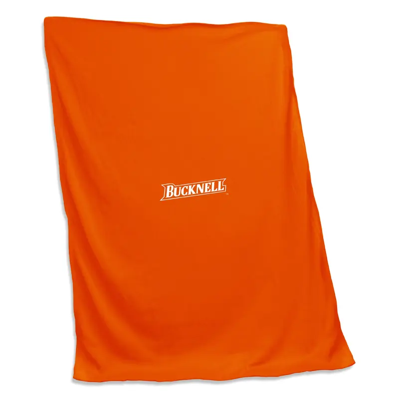 Bucknell U Orange Screened Sweatshirt Blanket