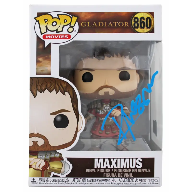 Russell Crowe Gladiator Authentic Signed Maximus #860 Funko Pop Vinyl Figure BAS