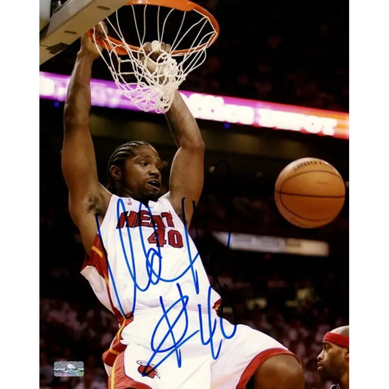 Udonis Haslem Autographed Miami Heat 8x10 Photo