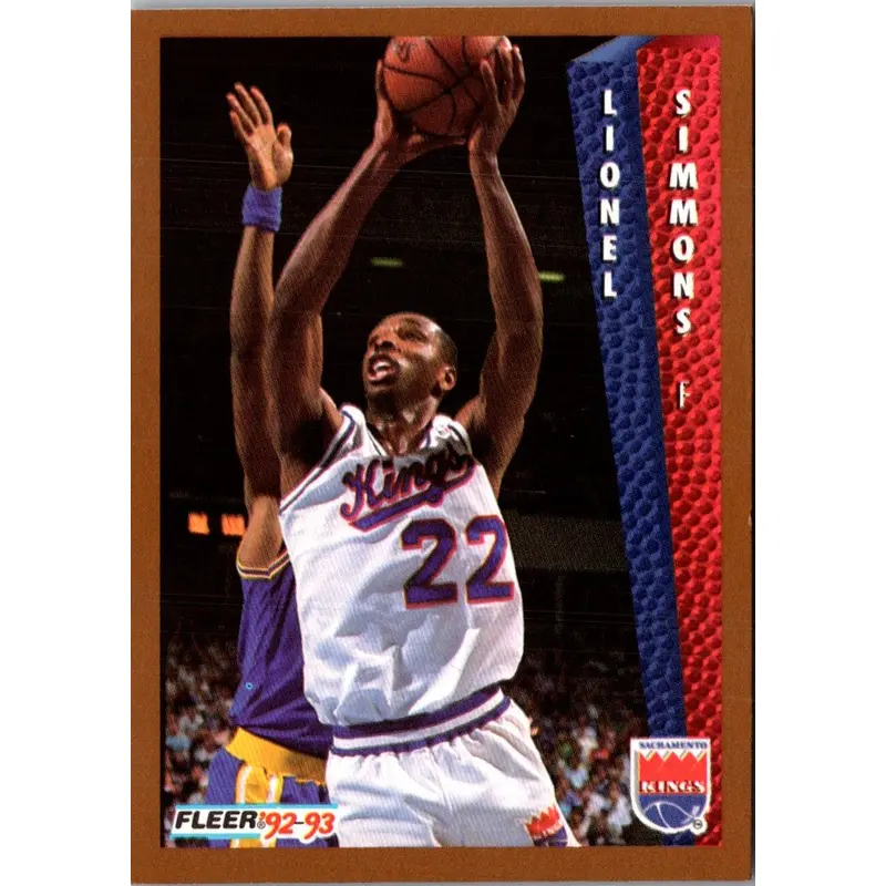 1992 Fleer Lionel Simmons #198