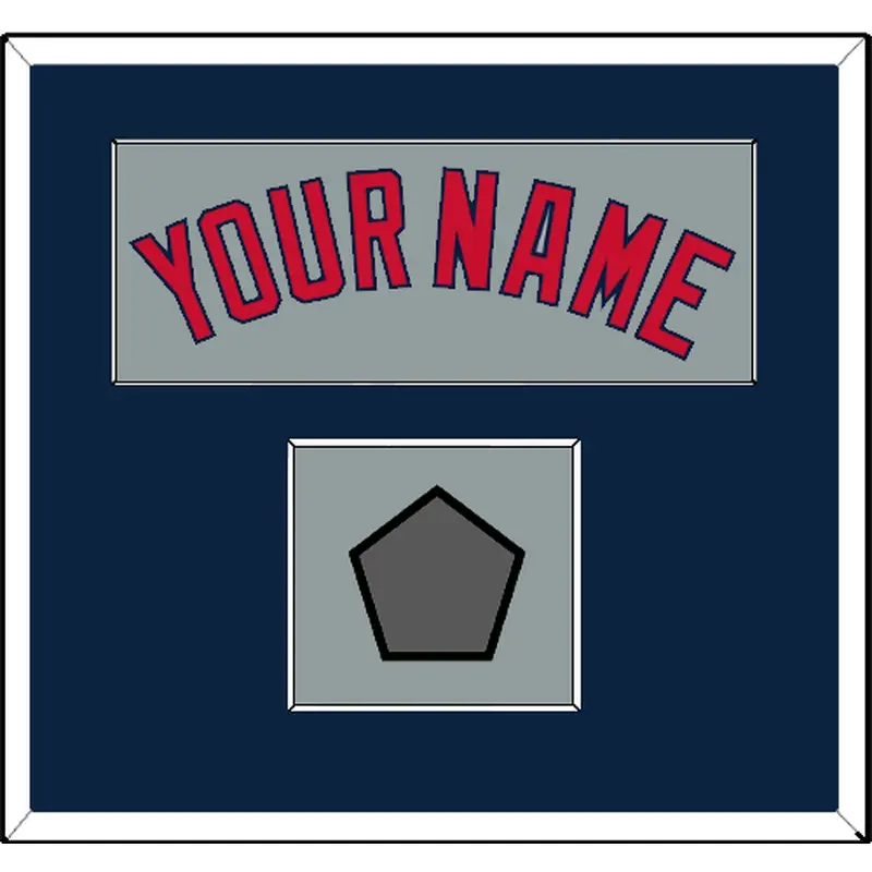 Boston Name & World Series Jersey Patch - Road Gray - Single Mat 3