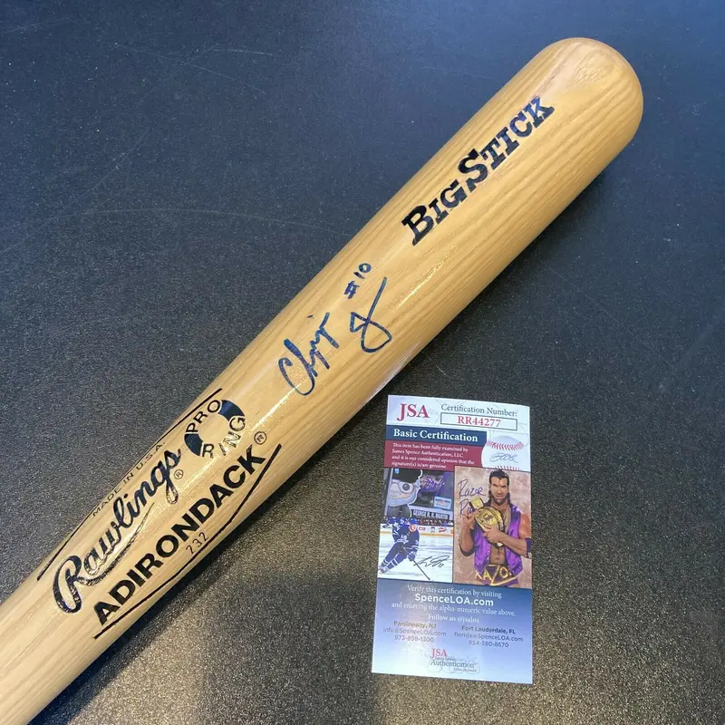 Chipper Jones #10 Rookie Signed Rawlings Big Stick Baseball Bat JSA COA