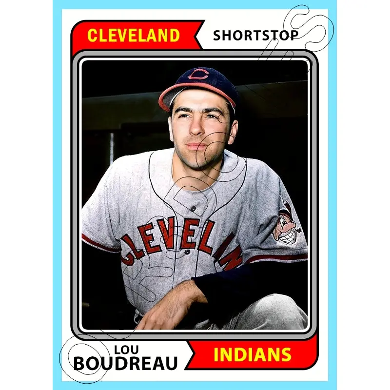 Lou Boudreau 1974 Topps Custom Card - 4802