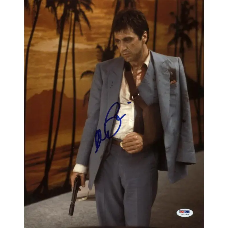 Al Pacino Scarface Signed 11X14 Photo Graded Perfect 10! PSA/DNA ITP #5A00529