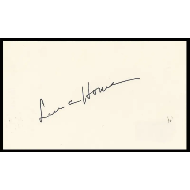 Lena Horne Panama Hattie Authentic Signed 3x5 Index Card BAS #BR26828