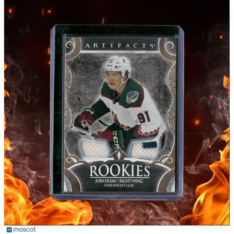2024-25 Upper Deck Artifacts Josh Doan Dual Jersey Gold Rookie 331/499 #174
