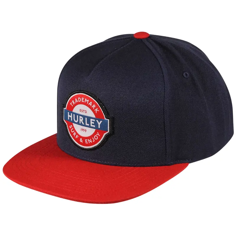 HURLEY NAVY BLUE/RED UNDERGROUND HAT MENS SNAPBACK HIHM0129 414