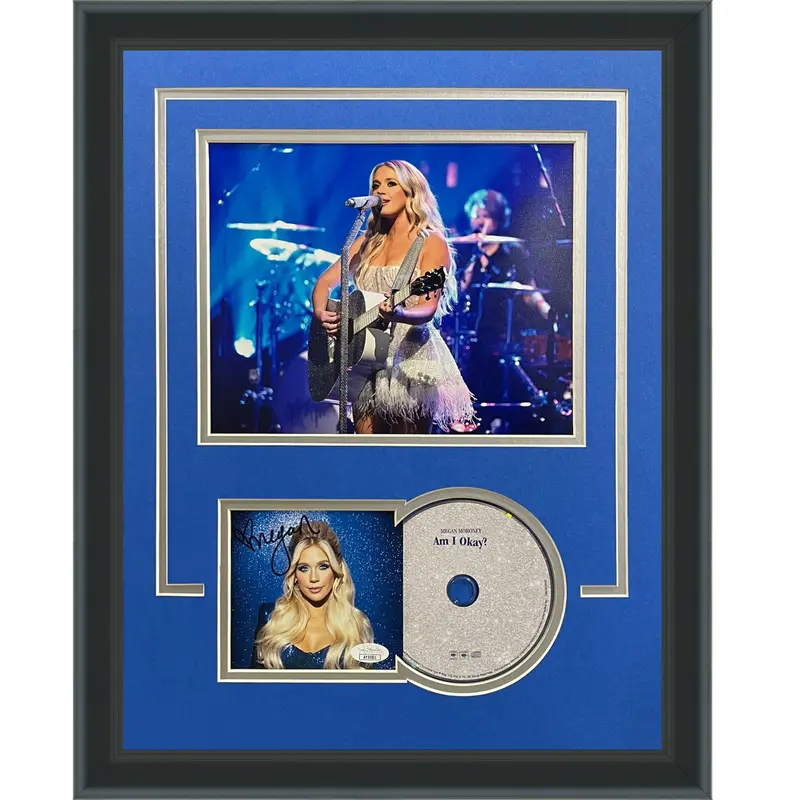 Megan Moroney Autographed Am I Ok? Deluxe Framed CD and Cover - JSA