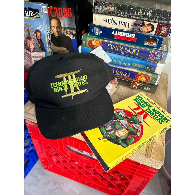 Vintage 1992 Teenage Mutant Ninja Turtles 3 Movie Promo SnapBack Hat