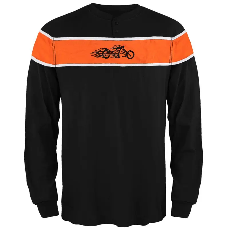 Fire Bike Long Sleeve Henley