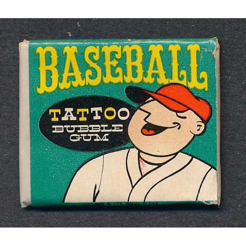 1960 OPC O-Pee-Chee Baseball Tattoos Unopened Pack w/ Ashburn