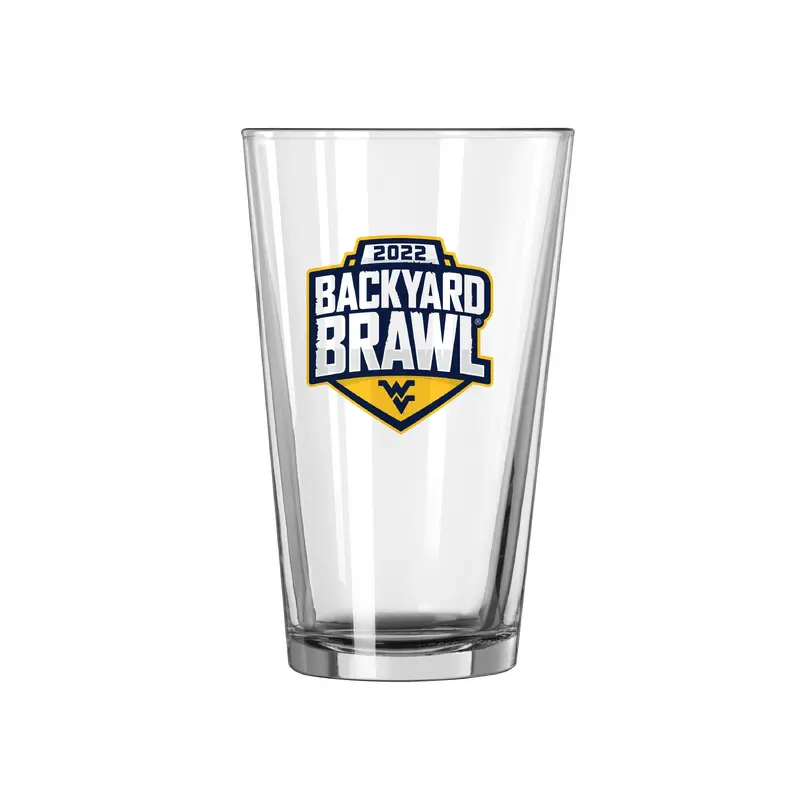 Backyard Brawl 2022 West Virginia 16oz Pint Glass