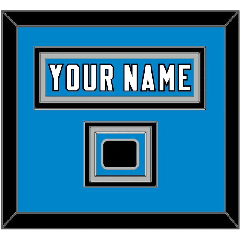 Carolina Nameplate & Jersey Logo Patch - Alternate Black Jersey - Triple Mat 2