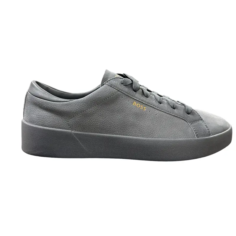 HUGO BOSS MENS GREY TENNIS SHOE BELWAR TENN TB 50529509021