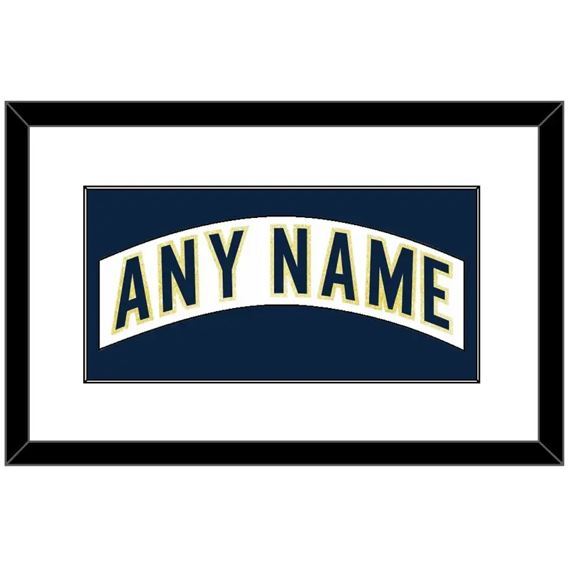 Notre Dame Hockey Nameplate - Home White - Single Mat 1